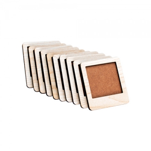 Mini Ahşap Fotoğraf Çerçevesi (10 Adet) - 3