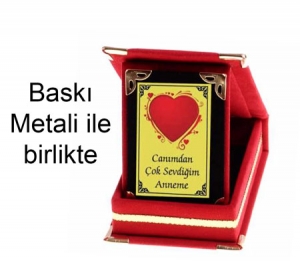 - Mini Albüm Plaket - Kırmızı  - Mini Albüm Plaket - Kırmızı