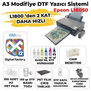  - DTF A3 Tekstil Baskı Yazıcısı (CADLink)