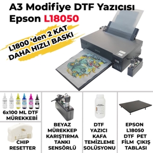 - DTF A3 Tekstil Baskı Yazıcısı  - DTF A3 Tekstil Baskı Yazıcısı
