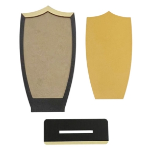 - Sublimasyon Metal Baskılı Ahşap Plaket - Altın Metalli (1)  - Sublimasyon Metal Baskılı Ahşap Plaket - Altın Metalli (1)