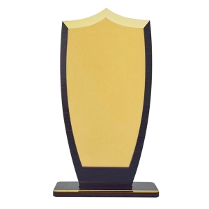- Sublimasyon Metal Baskılı Ahşap Plaket - Altın Metalli  - Sublimasyon Metal Baskılı Ahşap Plaket - Altın Metalli