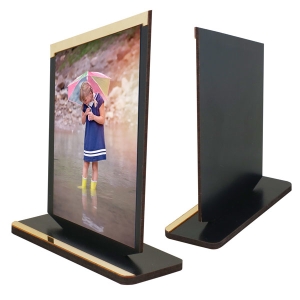 - Sublimasyon Metal Baskılı Siyah Ahşap Plaket - Beyaz Metalli (1)  - Sublimasyon Metal Baskılı Siyah Ahşap Plaket - Beyaz Metalli (1)