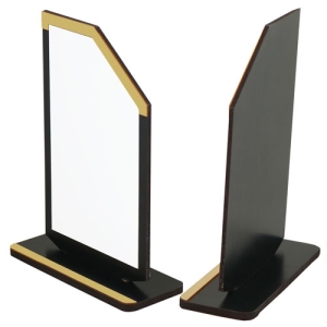 - Sublimasyon Metal Baskılı Siyah Ahşap Plaket - Beyaz Metalli (1)  - Sublimasyon Metal Baskılı Siyah Ahşap Plaket - Beyaz Metalli (1)