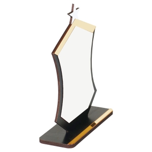 - Sublimasyon Metal Baskılı Siyah Ahşap Plaket - Beyaz Metalli (1)  - Sublimasyon Metal Baskılı Siyah Ahşap Plaket - Beyaz Metalli (1)
