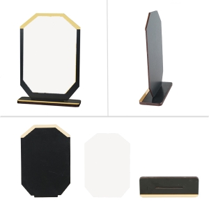 - Sublimasyon Metal Baskılı Siyah Ahşap Plaket - Beyaz Metalli (1)  - Sublimasyon Metal Baskılı Siyah Ahşap Plaket - Beyaz Metalli (1)
