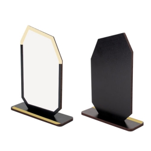 - Sublimasyon Metal Baskılı Siyah Ahşap Plaket - Beyaz Metalli (1)  - Sublimasyon Metal Baskılı Siyah Ahşap Plaket - Beyaz Metalli (1)