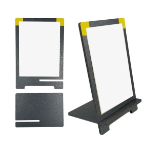 - Sublimasyon Simli Siyah Ahşap Plaket 18x26 cm - Beyaz Metalli (1)  - Sublimasyon Simli Siyah Ahşap Plaket 18x26 cm - Beyaz Metalli (1)