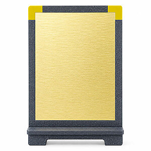 Sublimasyon Simli Siyah Ahşap Plaket 18x26 cm - Altın Metalli