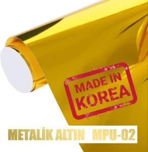 Metalik Altın Flex PU Tekstil Transfer Folyosu - 51 cm x 1 metre (1)