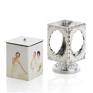 Müzikli Dönen Küp  Çerçeve  (beyaz/gümüş) - 3