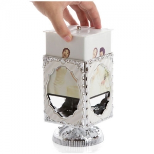- Müzikli Dönen Küp Çerçeve (beyaz/gümüş) (1)  - Müzikli Dönen Küp Çerçeve (beyaz/gümüş) (1)