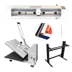  - NICECUT CX61 Plotter + Pres Tekstil Baskı Seti