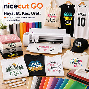 NICECUT GO Etiket Sticker ve Tekstil Folyosu Kesim Makinesi 30 cm (1)