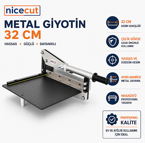 NICECUT Metal Giyotini 32 cm - 3