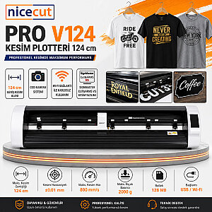 NICECUT PRO V124 Profesyonel Sticker ve Folyo Kesim Plotteri 124 cm (Ayaklı) - 4