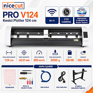 NICECUT PRO V124 Profesyonel Sticker ve Folyo Kesim Plotteri 124 cm (Ayaklı) (1)