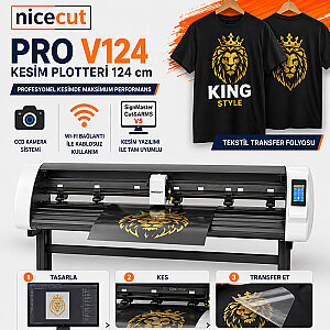 NICECUT PRO V124 Profesyonel Sticker ve Folyo Kesim Plotteri 124 cm (Ayaklı) - 3
