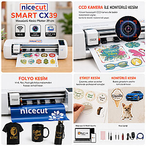 NICECUT Smart CX39 Folyo Etiket Kesici Plotter 39 cm - 3