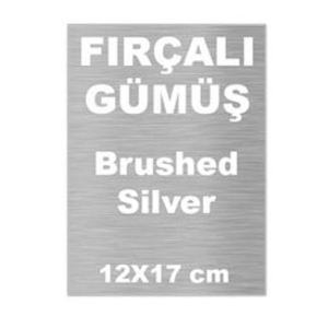 Orta Boy Ayaklı Ahşap Plaket için Baskı Metali 12x17 cm  - 3