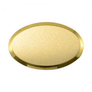 Oval Metal Yaka İsimliği (altın) - 3