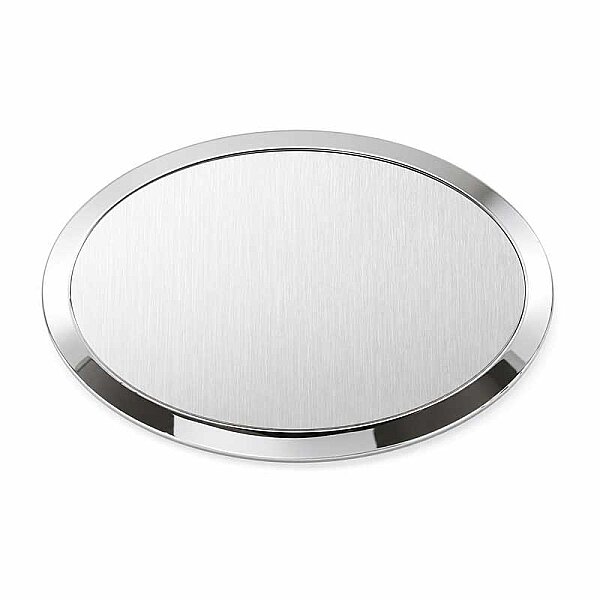 Oval Metal Yaka İsimliği (gümüş) - 1