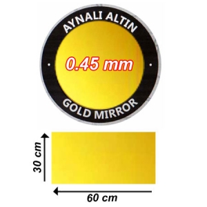 - Sublimasyon Aynalı Altın Metal 30x60 cm - 0,45 mm  - Sublimasyon Aynalı Altın Metal 30x60 cm - 0,45 mm