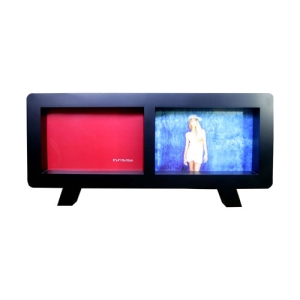  - Plastik Ayaklı İkili 10x15 cm Fotoğraf Çerçevesi -Siyah