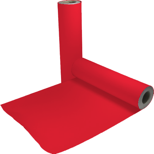 Poli Tape Kırmızı Tekstil Transfer Folyosu - 51 cm x 1 metre - 2