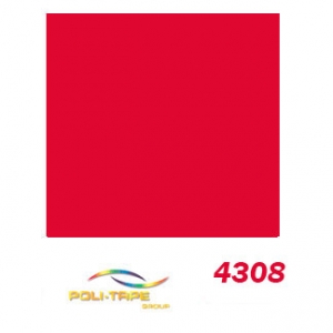 Poli Tape Kırmızı Tekstil Transfer Folyosu - 51 cm x 1 metre