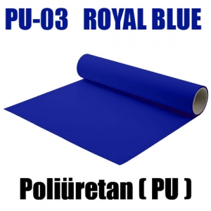 Royal Mavi PU Tekstil Transfer Folyosu - 51 cm x 1 metre (1)