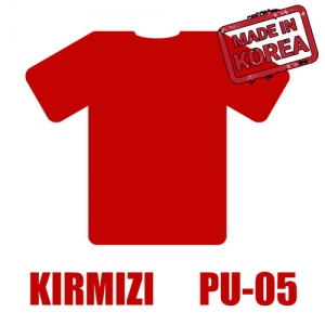 Kırmızı PU Tekstil Transfer Folyosu - 51 cm x 1 metre - 3