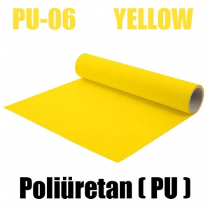 Sarı PU Tekstil Transfer Folyosu - 51 cm x 1 metre (1)