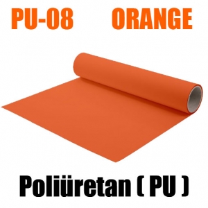 Turuncu PU Tekstil Transfer Folyosu - 51 cm x 1 metre (1)