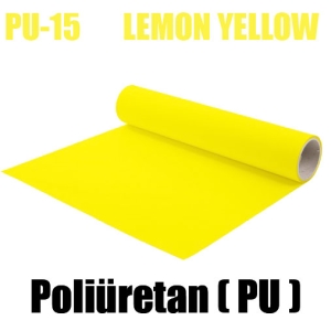 Limon Sarı PU Tekstil Transfer Folyosu - 51 cm x 1 metre (1)