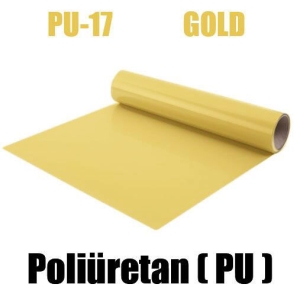Altın PU Tekstil Transfer Folyosu - 51 cm x 1 metre (1)