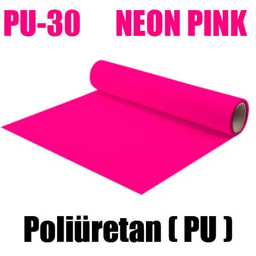 Neon Pembe PU Tekstil Transfer Folyosu - 51 cm x 1 metre - 2