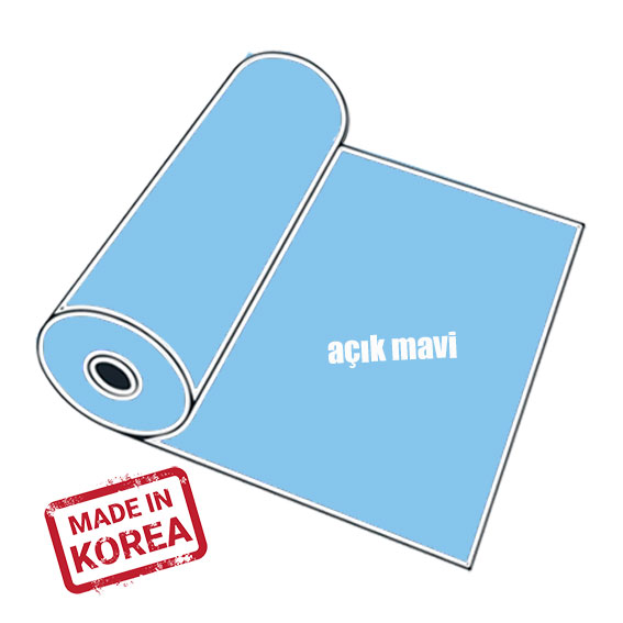 PVC Açık Mavi Tekstil Transfer Folyosu - 51 cm x 1 metre - 1