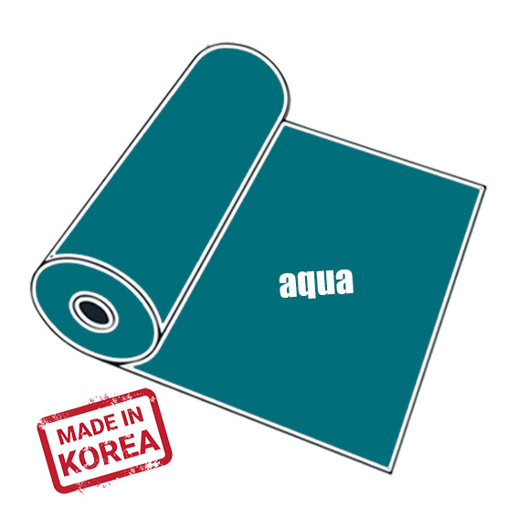 PVC Deniz Mavi (Aqua) Tekstil Transfer Folyosu - 51 cm x 1 metre - 1