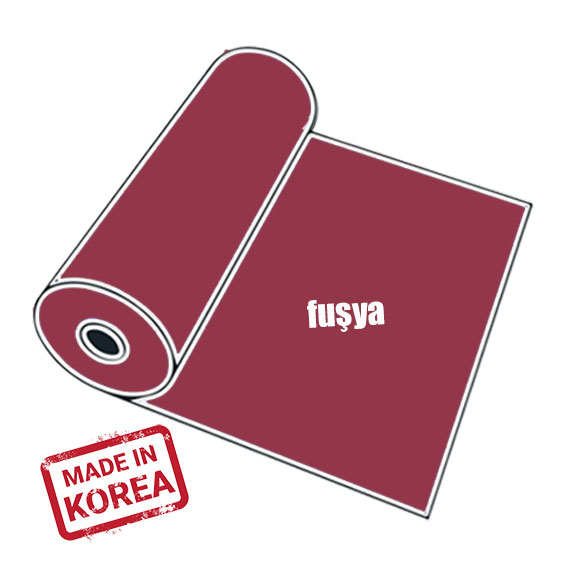 PVC Fuşya Tekstil Transfer Folyosu - 51 cm x 1 metre - 1