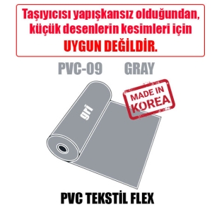 PVC Gri Flex Tekstil Transfer Folyosu - 51 cm x 1 metre (1)