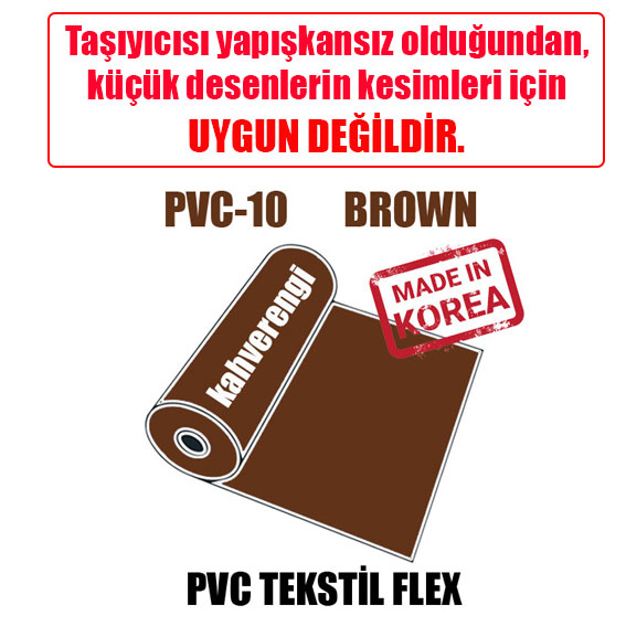 PVC Kahverengi Tekstil Transfer Folyosu - 51 cm x 1 metre - 2