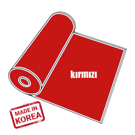 PVC Kırmızı Tekstil Transfer Folyosu - 51 cm x 1 metre - 1