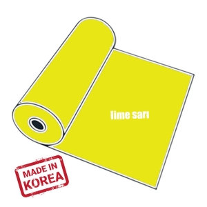 PVC Lime Sarı Tekstil Transfer Folyosu - 51 cm x 1 metre
