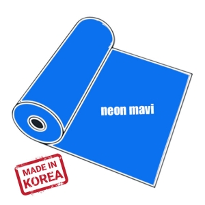 PVC Neon Mavi Tekstil Transfer Folyosu - 51 cm x 1 metre