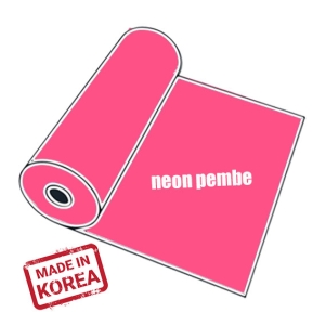 PVC Neon Pembe Tekstil Transfer Folyosu - 51 cm x 1 metre