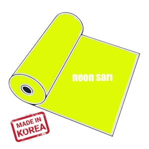 PVC Neon Sarı Tekstil Transfer Folyosu - 51 cm x 1 metre
