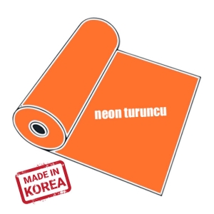 PVC Neon Turuncu Tekstil Transfer Folyosu - 51 cm x 1 metre