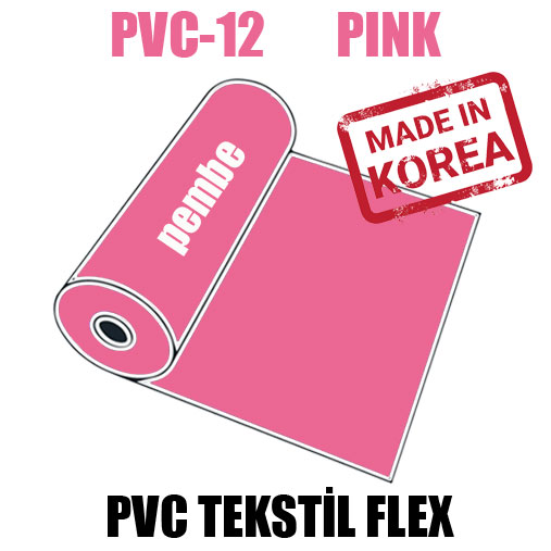 PVC Pembe Tekstil Transfer Folyosu - 51 cm x 1 metre - 2