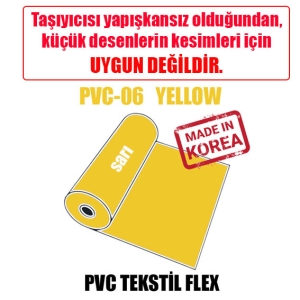 PVC Sarı Tekstil Transfer Folyosu - 51 cm x 1 metre (1)